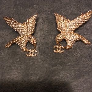 CHANEL eagle earrings